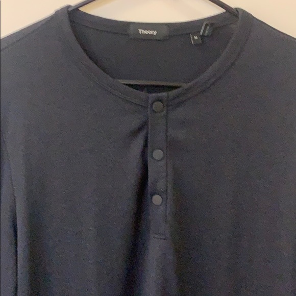 Theory long sleeve 3 button shirt - Picture 2 of 2